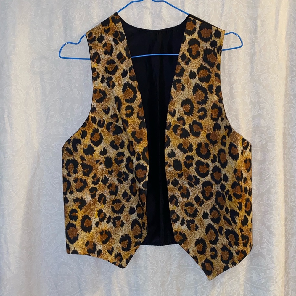 Leopard Print Vest Size Small